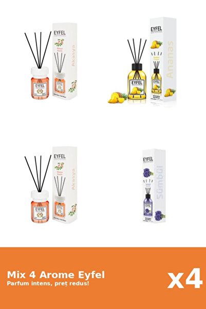 Eyfel Set 4 Mix Eyfel: 2x Acacia, 1x Ananas, 1x Zambile