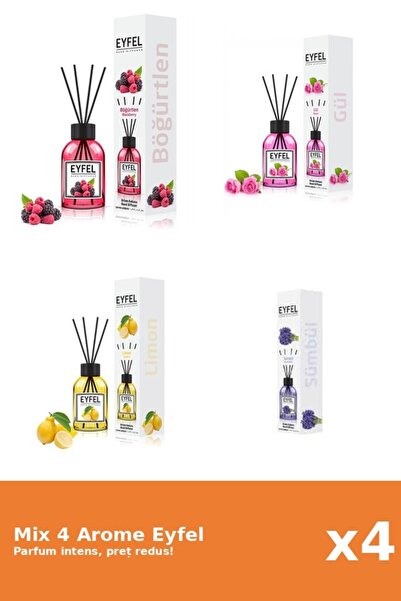 Eyfel Set 4 Mix Eyfel: 1x Fructe De Padure, 1x Lamaie, 1x Trandafir, 1x Zambile