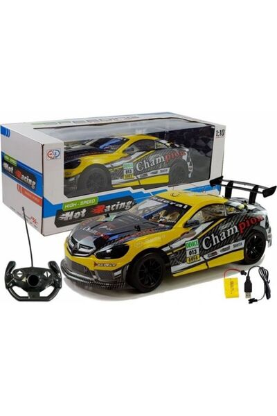 LeanToys Mașină sport radiocomandată 2.4GHz galbenă