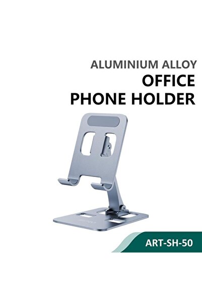 SiPro Siipro Ρυθμιζόμενη Βάση Γραφείου από Κράμα Αλουμινίου, Ασημί (SH-50)