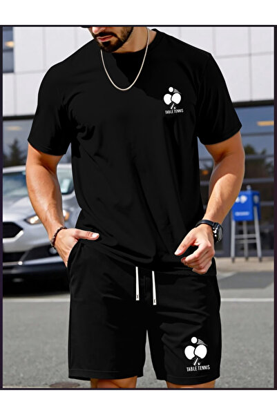 Joetsu Unisex women's/men's tennis custom printed shorts t-shirt set