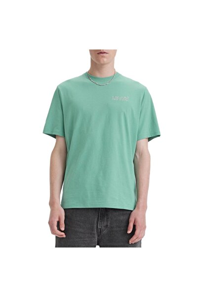 Levis Μπλουζάκι με χαλαρή εφαρμογή, πράσινο/χρωμέ, με στάμπα BERYL, μέγεθος M