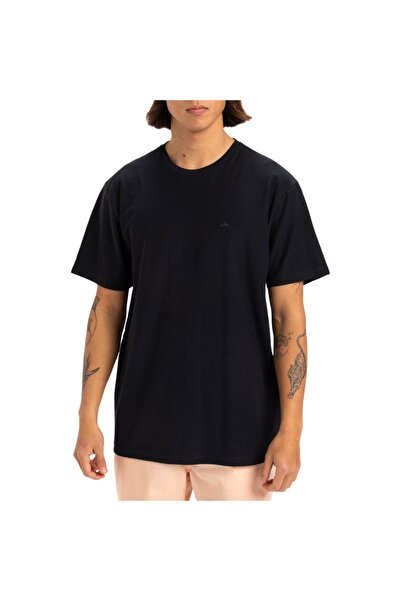 Quiksilver SLUB Μπλουζάκι με στρογγυλή λαιμόκοψη μαύρο M