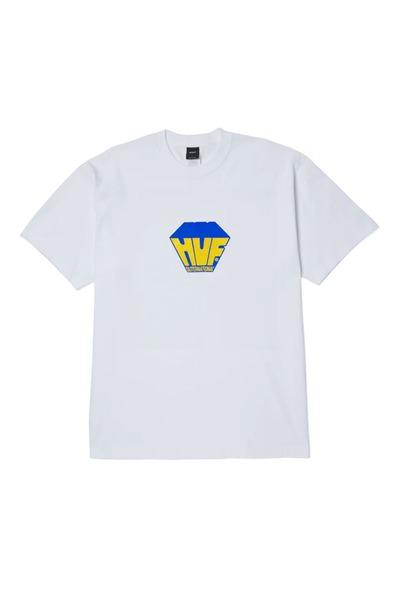 HUF Μπλουζάκι Big Block Λευκό Μ