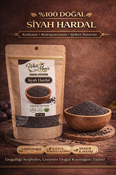 Siyah Hardal 100g %100 Doğal Katkısız Tane Hardal Vegan Şeker İlavesiz