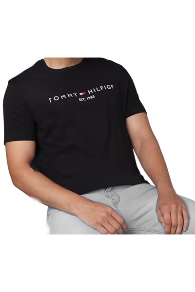 Tommy Hilfiger Curve . Ανδρικό μπλουζάκι Tommy Hilfiger με κεντημένο λογότυπο