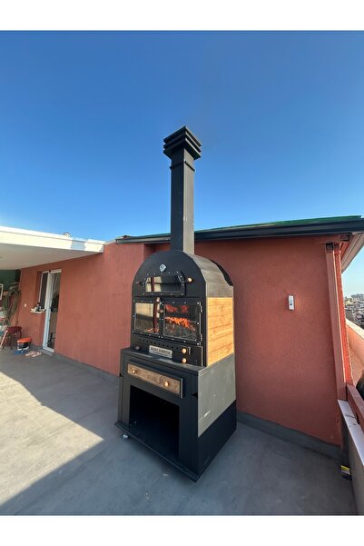 MAGIC FACE Forge bahçe - balkon ve teras metal şömine 100 cm