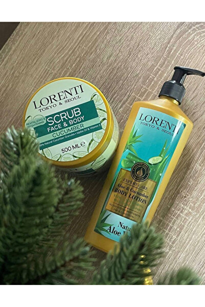 LORENTİ مقشر للوجه والجسم ولوشن للجسم