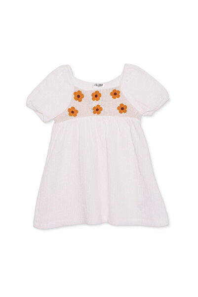 ebebek Hello Baby HelloBaby Kız Bebek Elbise Çiçek Baskılı Bisiklet Yaka Strappy