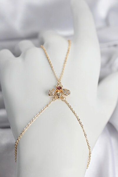 My Reality Fashion Brass Gold Color Fly Model Women's Şahmeran