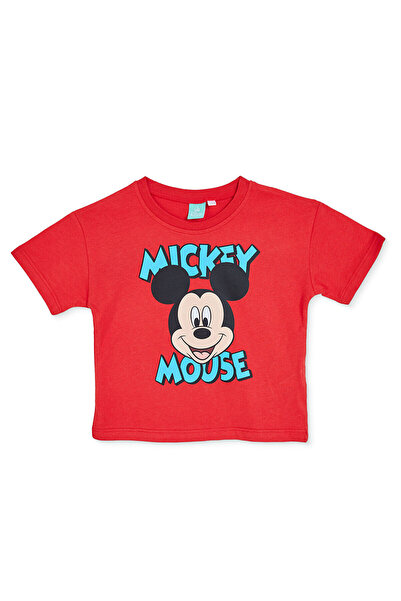 Disney Erkek Bebek Lisans Tişört Lisans Baskılı Bisiklet Yaka Short Sleeve