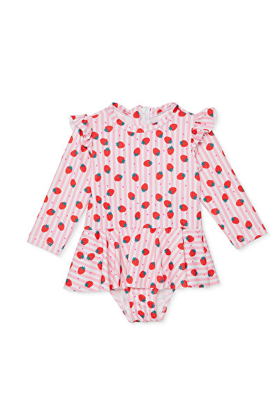 ebebek Hello Baby HelloBaby Kız Bebek Mayo Çilek Baskılı