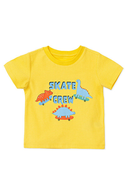 ebebek Hello Baby HelloBaby Erkek Bebek Tişört Dinozor Baskılı Bağcıklı Bisik...