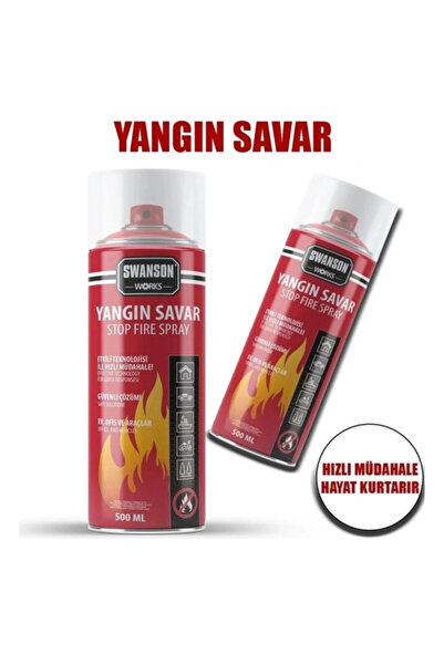 esplendor Kompakt Yangın Söndürücü Sprey 500ml Ev Ofis Araç İçin Hızlı Müdahale
