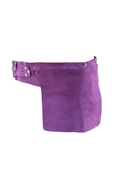 Yılday Gür Butik Lilac Handmade Nubuck Leather Design Belt