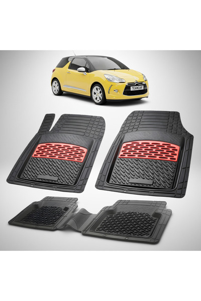 TEAMCAR Πατάκια Μοκέτας Citroen DS3 Hatchback 3 Πόρτες Προ-αναδιαμορφωμένο Συ...