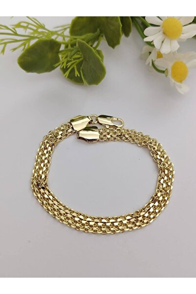 OEM Γυναικείο δαντελένιο βραχιόλι επιχρυσωμένο 14 καρατίων