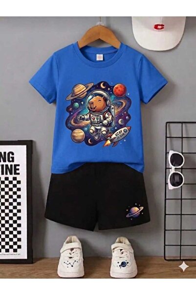 Nice Clothes Tricou și pantaloni scurți de vară pentru copii, unisex (imprime...