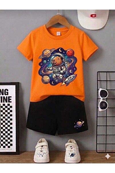 Nice Clothes Tricou și pantaloni scurți de vară pentru copii, unisex (imprime...