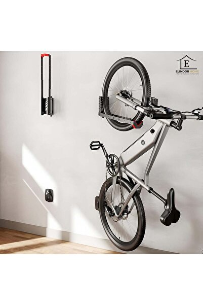 Elindor ® Wall-Mounted Bicycle Stand, Vertical, Supports up to 35 kg, 43.8 × ...
