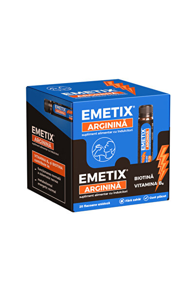 Fiterman Pharma EMETIX Διάλυμα Αργινίνης 20 υγρά εναλλάγματα μονή δόση x 25 ml