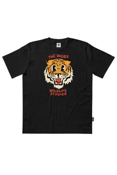 The Dudes Κλασικό Μπλουζάκι Μελετών Άγριας Ζωής Μαύρο L