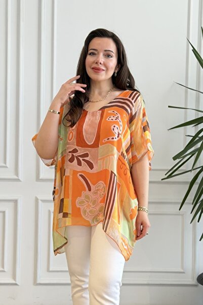 yb yağmur butik Μπλούζα με σχέδια από μετάξι