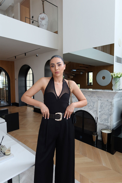 Özge Özgenç Boydan Geçmeli Bodysuit