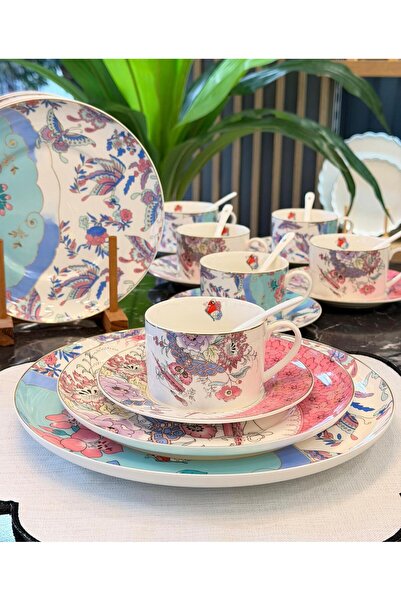 Onedekor 25 Parça Lyra İkram Çay Seti