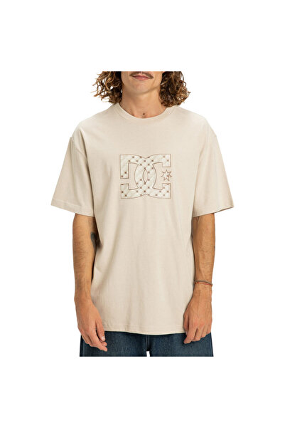 DC Μπλουζάκι με σχέδιο αστεριών σε χρώμα βρώμης, μέγεθος M