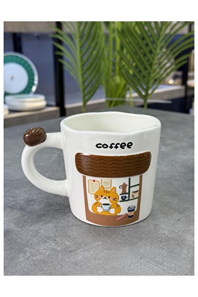 Doğudeko Luxury Retro Coffee Shop Mug