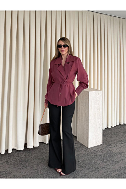 Laluvia Black Full-Fit Spanish Flare Pants - 9953