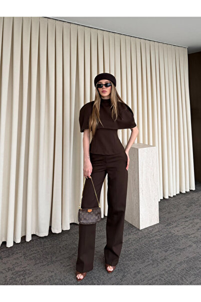 Laluvia Brown Triple Design Set - 202606