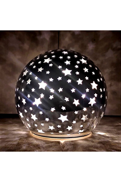 EDELMAN Διακοσμητικό - Μικρή Ασημένια Σφαίρα με LED