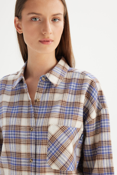 WRANGLER Loose Fit Rahat Kesim Çok Renkli Ekose Gömlek