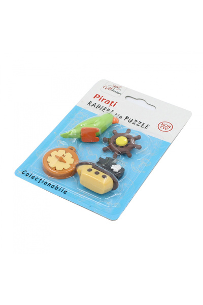 Gift Design Συλλεκτική γόμα-παζλ σειράς Πειρατών με σχέδιο πυξίδας