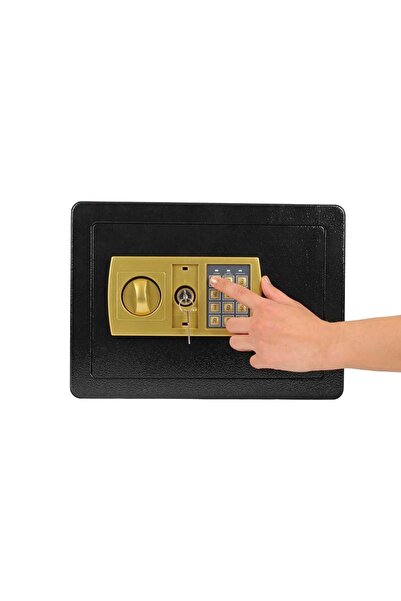 Hegi ELEKTRONİK ŞİFRELİ ÇELİK PARA KASASI 36X25X25 CM