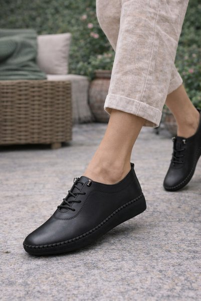 Babetty Women's Insole Genuine Leather Full Orthopedic Young Mother Shoes Comfortable Soft Flexible Ultra Light