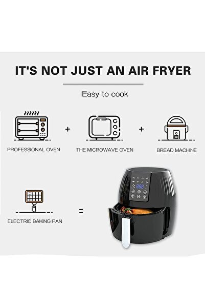 Generic GStorm 8-IN-1 Large Air Fryer with Non-stick Basket, LED Display, Tem...
