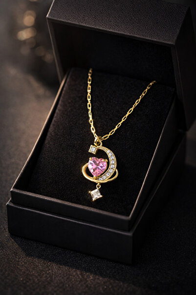 Westia Heart Necklace as a Gift for Your Loved One |   Gold Color Stone Women...