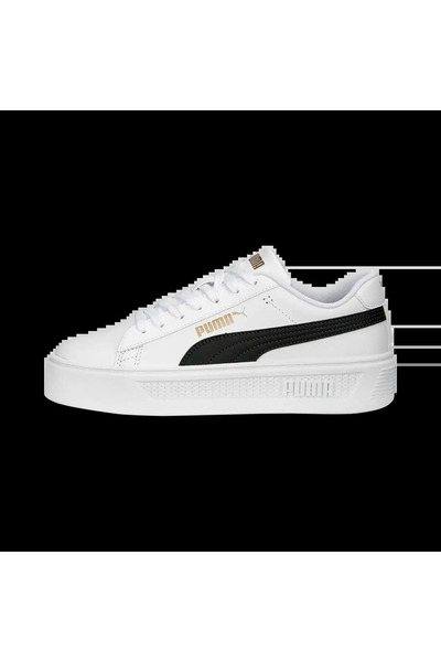 Puma Смаш Платформа V3 TDP Бели Дамски Ежедневни Спортни Обувки
