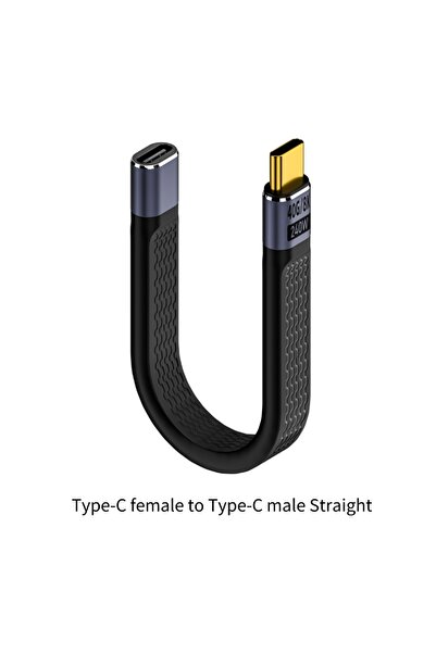 LivX USB4 Type-C Uzatma Kablosu 40Gbps 240W 8K@60Hz 15cm – PD Hızlı Şarj TCU