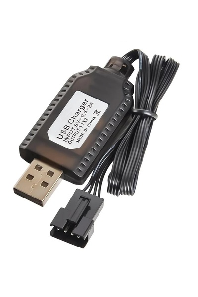 Huina Încărcător USB Li-Ion cu 4 fire 2x3.7V/ 500mA pentru baterii de excavat...