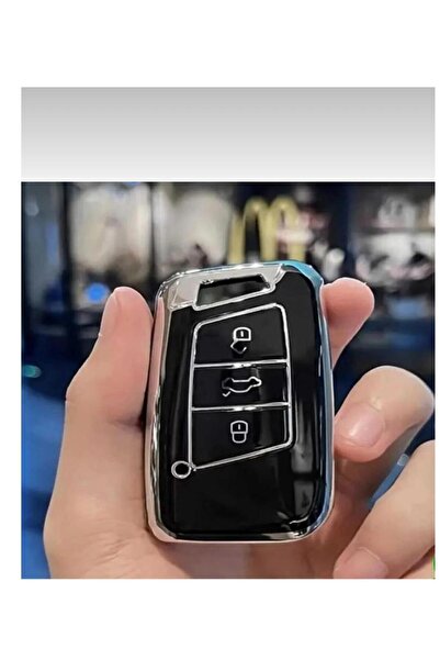 ÖZEN KEYS Volkswagen Passat Arteon Golf Tiguan Key Case Cover Silent Model Bl...