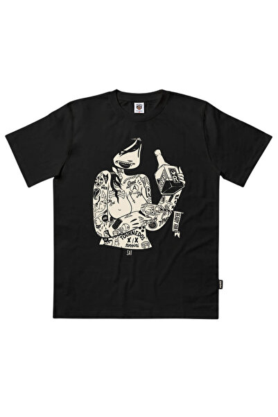 The Dudes SAT Κλασικό Στάνταρ Μπλουζάκι Μαύρο XL