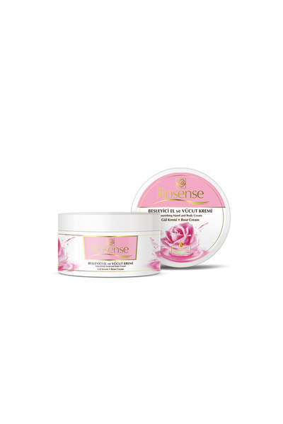 Rosense Besleyici El ve Vücut Gül Kremi - 250ml