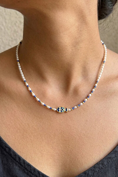 PETEK AKSESUAR Fish Pearl Summer Necklace