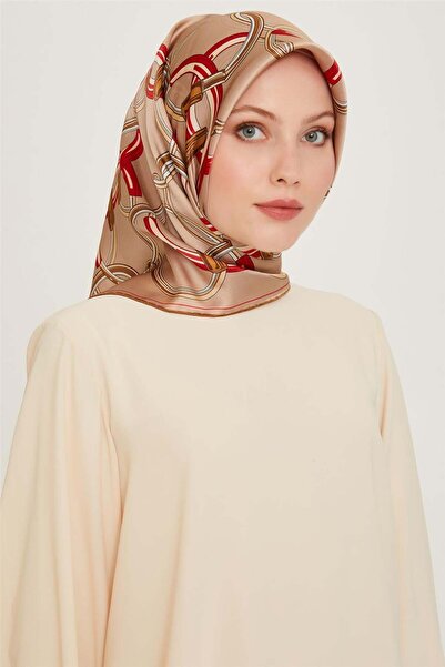 Armine Classic Patterned Sura Pure Silk Scarf 9203D 05