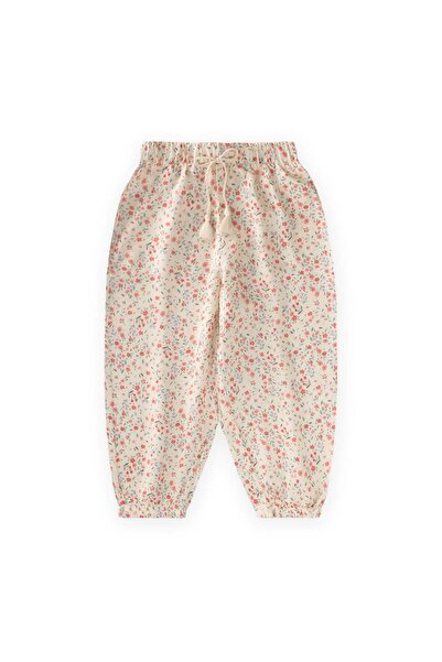 Cigit Desenli Viskon Şalvar 2-10 Yaş Çıtır Çiçek Desen