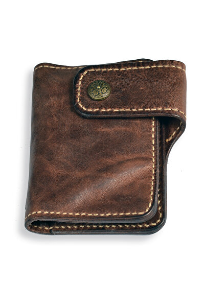 OEM Crazy Horse Trend 4 handmade genuine leather wallet